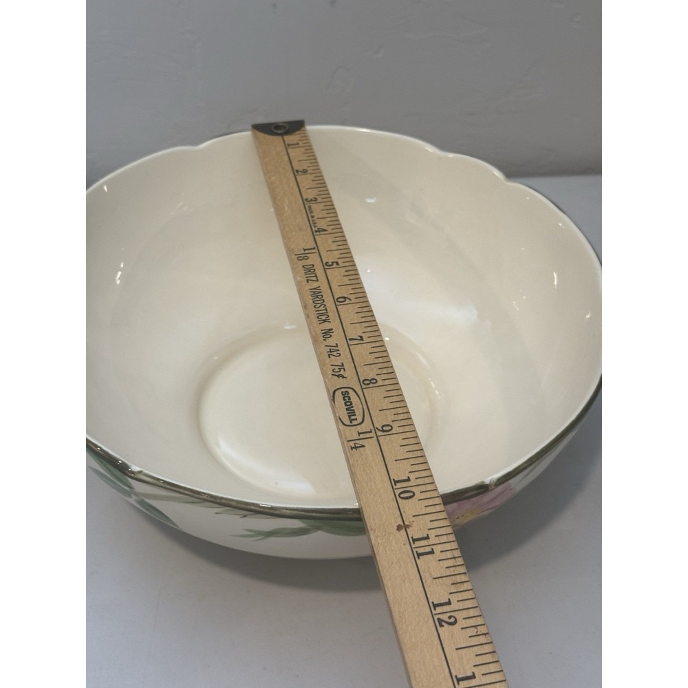 🌸Vintage 10.2" Large‎ Franciscan Desert Rose Scalloped Serving Salad Fruit Bowl - Picture 3 of 11